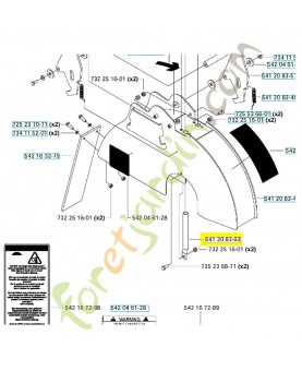 Pipe 541208363. Pièce de rechange Husqvarna