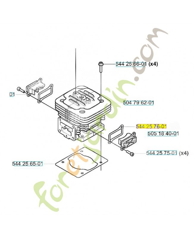 Joint husqvarna ref. 521627101 Remplace référence 544257601