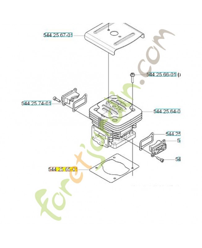 Joint husqvarna ref. 521626801 Remplace référence 544256501