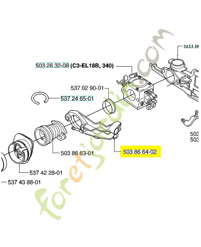 bride 503866402 - Pièce de détachée Husqvarna
