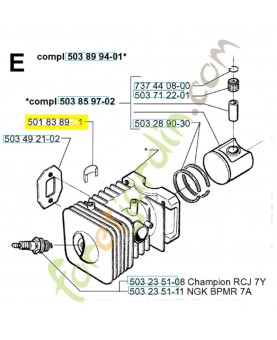Ressort 501838901. Pièce de rechange Husqvarna