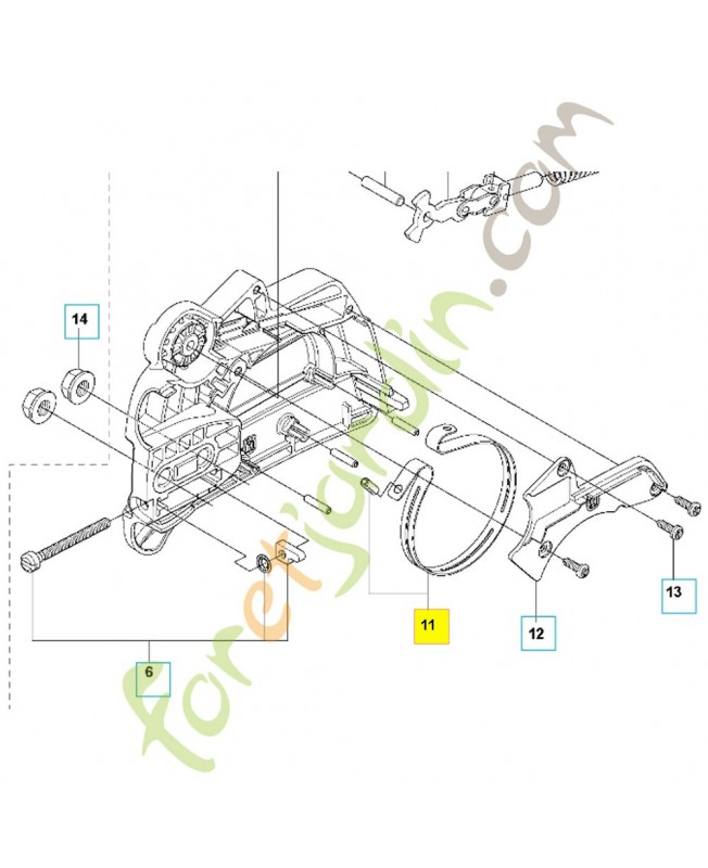 Kit frein de chaine 577830201. Pièce de rechange Husqvarna