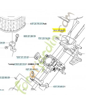 Vis 503203901. Pièce de rechange Husqvarna