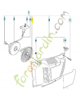 Ressort 537283602. Pièce détachée Husqvarna référence 537283602