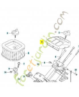 Filtre à air 576486306. Pièce de rechange Husqvarna
