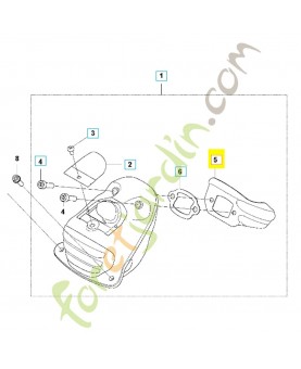 DÉFLECTEUR DE CHALEUR 587351001. Pièce détachée Husqvarna