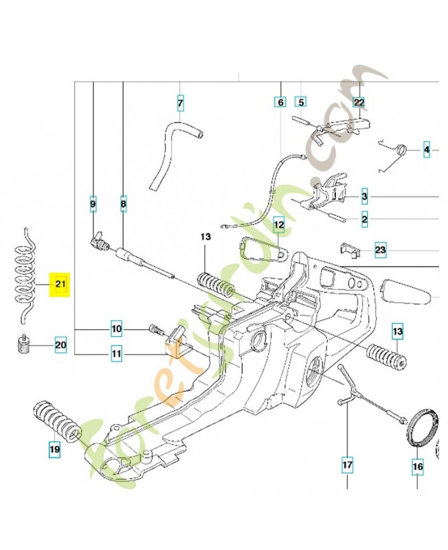 Durite husqvarna ref. 581756202 Remplace référence 503577602 ; 544325002
