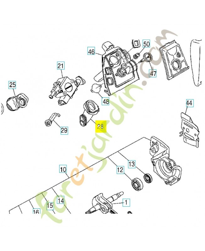 tube 585697201- Pièce détachée Husqvarna