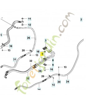 tuyau 588887001 Pièce détachée Husqvarna