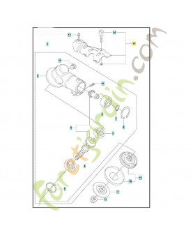 Plaque de fixation 590940401. Pièce détachée Husqvarna