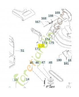Rondelle 531207981. Pièce de rechange Husqvarna