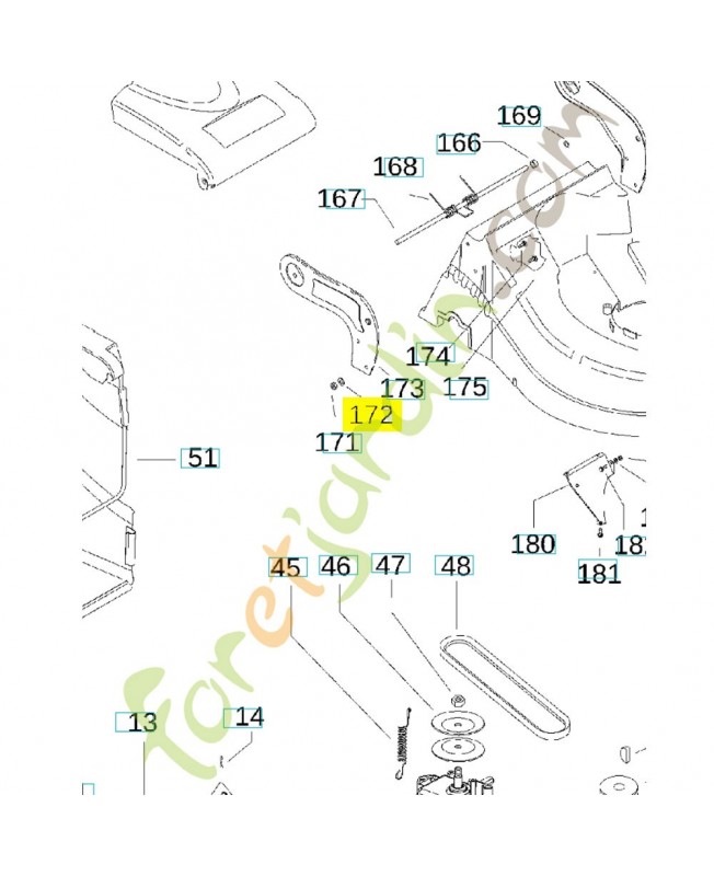 Rondelle 531207981. Pièce de rechange Husqvarna