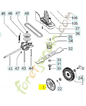 ENJOLIVEUR 544444001. Pièce de rechange Husqvarna