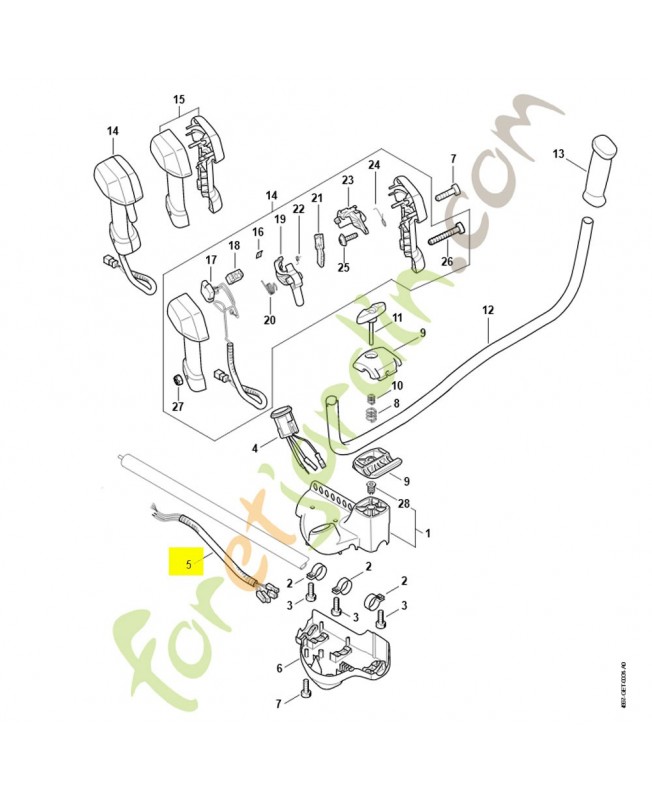 Faisceau de câbles 4867-430-2200. Pièce détachée Stihl / Vicking