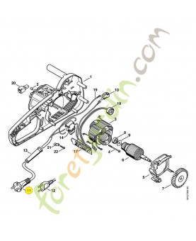 Cable electrique alimentation 1208-440-2002. Pièce de rechange Sithl / Vicking