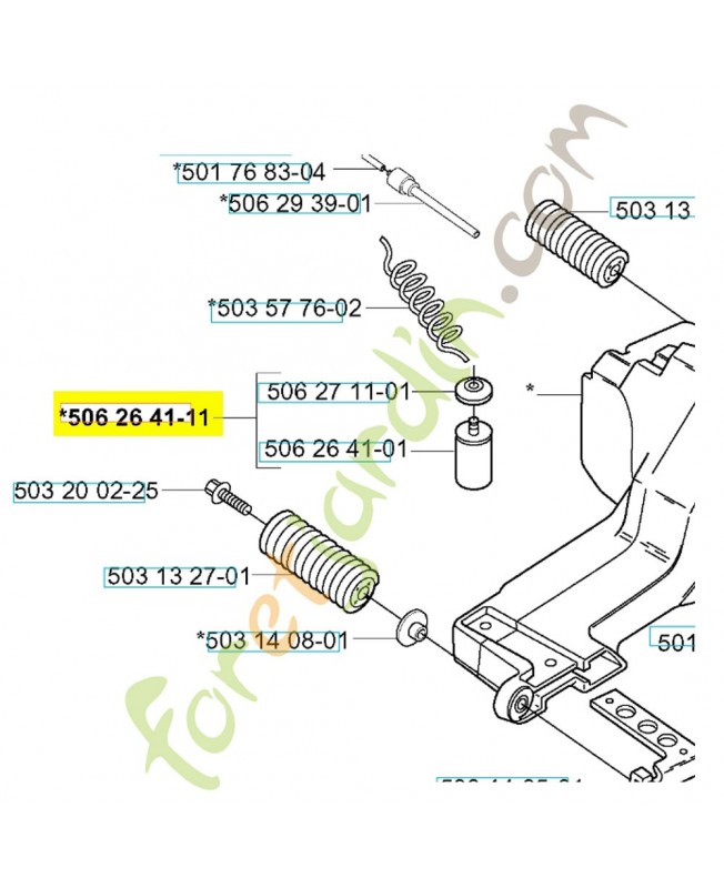  filtre à carburant 598836601. Pièce détachée Husqvarna