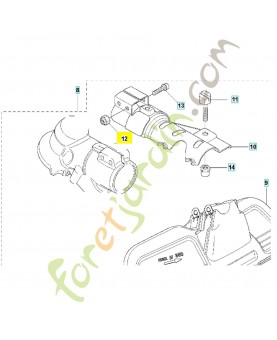  écrou 543053163. Pièce de rechange Husqvarna