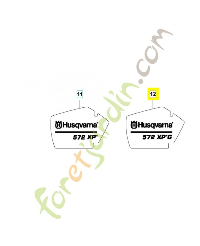 Autocollant 575396402. Pièce détachée Husqvarna
