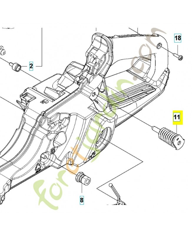 Antivibration 577062702. Pièce détachée Husqvarna