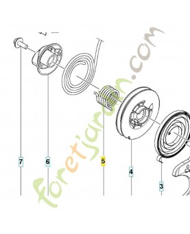 Ressort husqvarna ref. 593168101