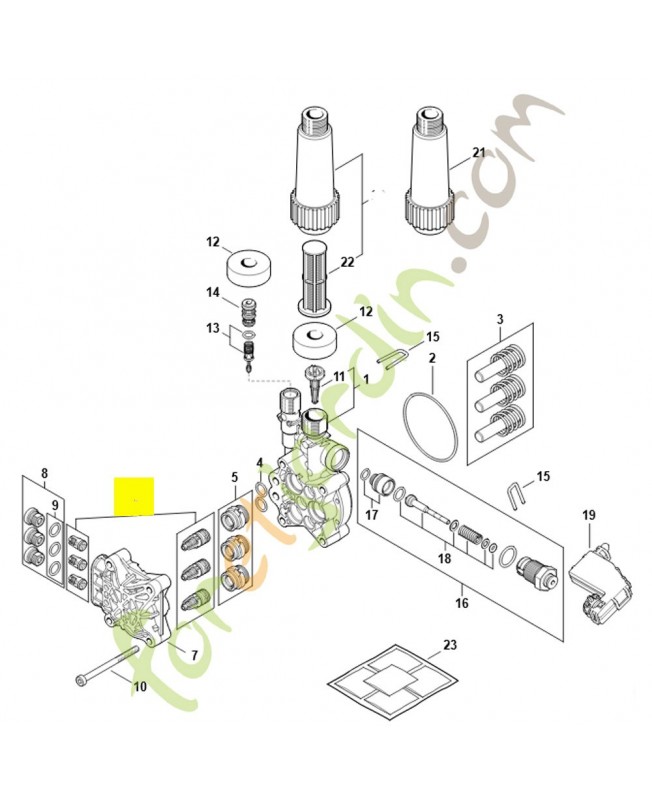 Soupape 4950-700-6200. Pièce détachée Stihl / Vicking