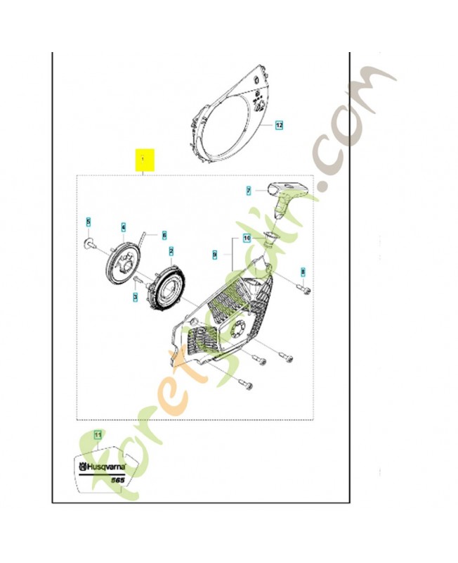 Carter du lanceur 575527604 et 575527602. Pièce détachée Husqvarna Carter du lanceur 575527604 et 575527602. Pièce détachée Husqvarna