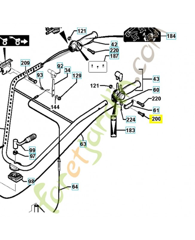 Vis 531008252. Pièce de rechange Husqvarna