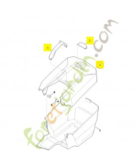 Bac de ramassage 6311-760-2105. Pièce détachée Stihl / Vicking