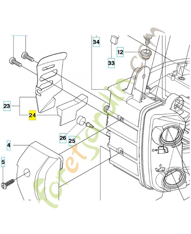 Joint 521550801. Pièce de rechange Husqvarna