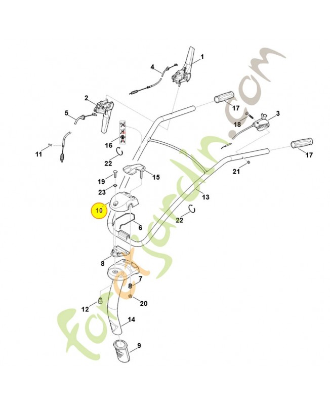 Dispositif d'ajustage 6241-716-5801. Pièce détachée Stihl / Vicking