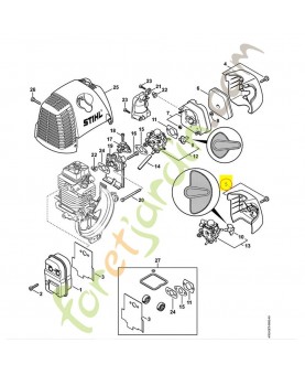 Couvercle de filtre 4180-140-1000. Pièce de rechange Sithl / Vicking