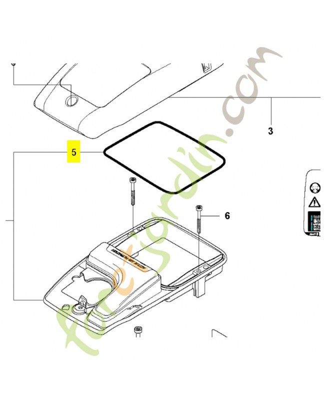 BANDE D ÉTANCHÉITÉ 575355001. Pièce détachée Husqvarna