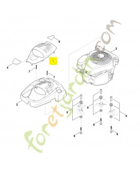 Capot moteur mb 655 os 0000-082-0415. Pièce de rechange Sithl / Vicking