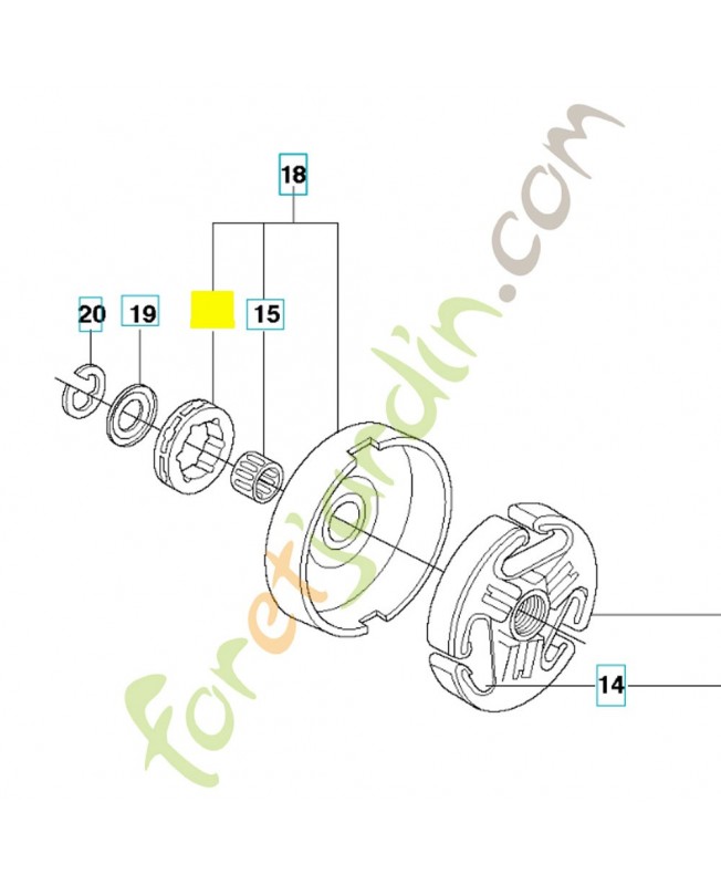 pignon 3/8-8 505303661 - Pièce de détachée Husqvarna