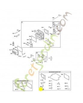 795387 Bague etancheite huile 0003-000-2232. Pièce de rechange pour moteur thermique Briggs et Straton