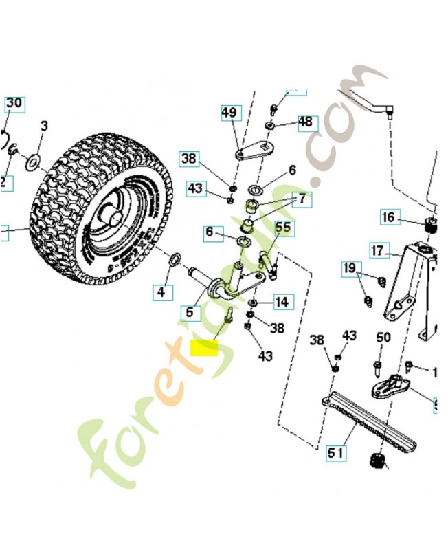 Vis 587592101. Pièce de rechange Husqvarna