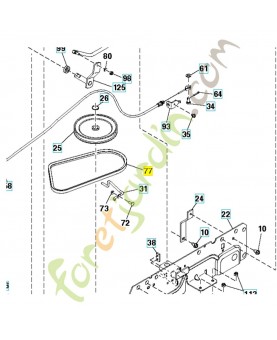courroie 581605901. Pièce de rechange Husqvarna 