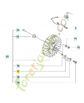 Ressort 576492601. Pièce détachée Husqvarna