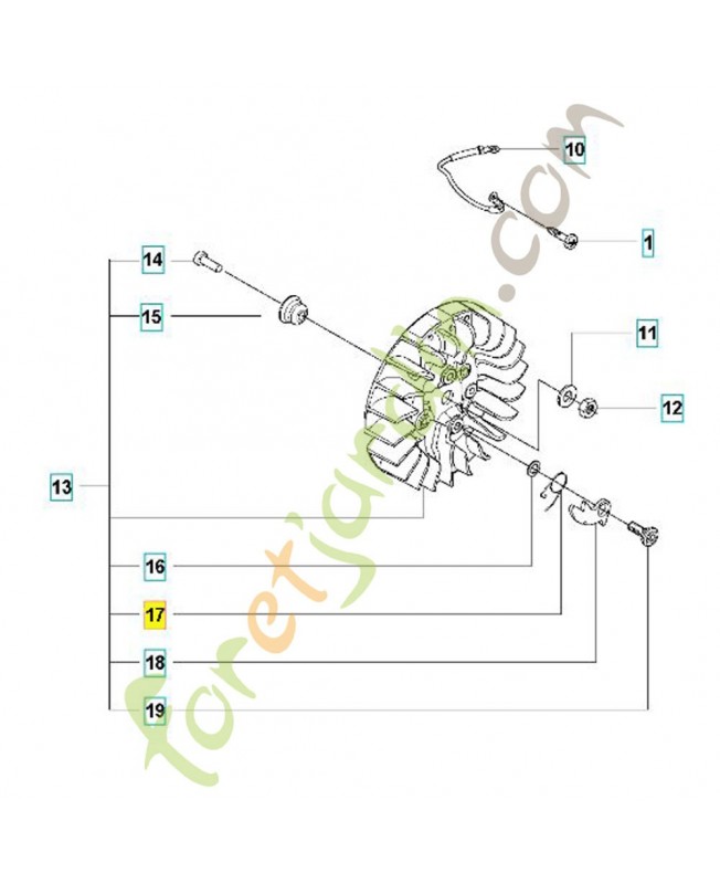 Ressort 576492601. Pièce détachée Husqvarna