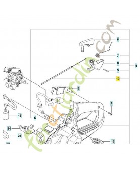 Cable 521887901. Pièce de rechange Husqvarna