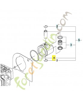 Segment 505155802. Pièce de rechange Husqvarna