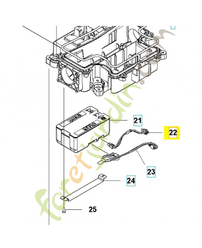 Câblage complet 591203401. Pièce détachée Husqvarna