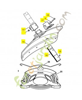 Capot protecteur 4116-710-8103. Pièce de rechange Sithl / Vicking