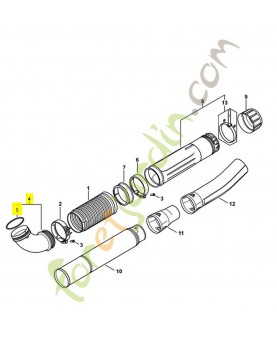 Coude 4282-700-6901. Pièce détachée Stihl / Vicking