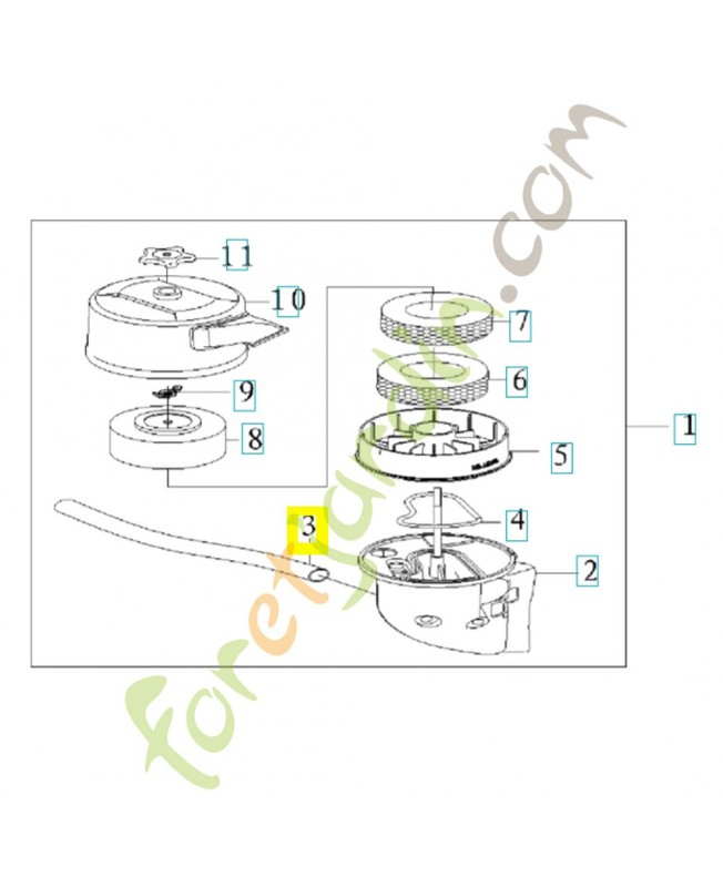 tuyau 589918601- Pièce détachée Husqvarna