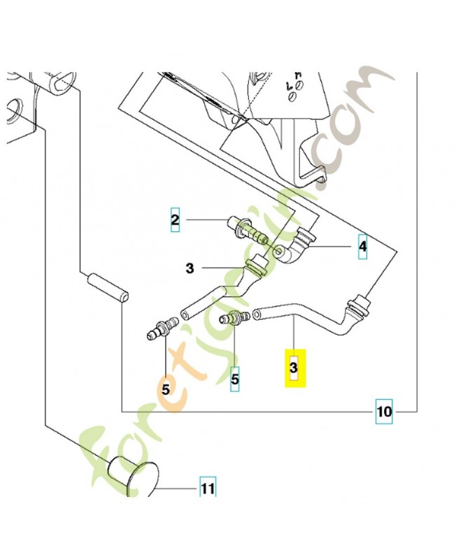 tuyau 513728402- Pièce détachée Husqvarna