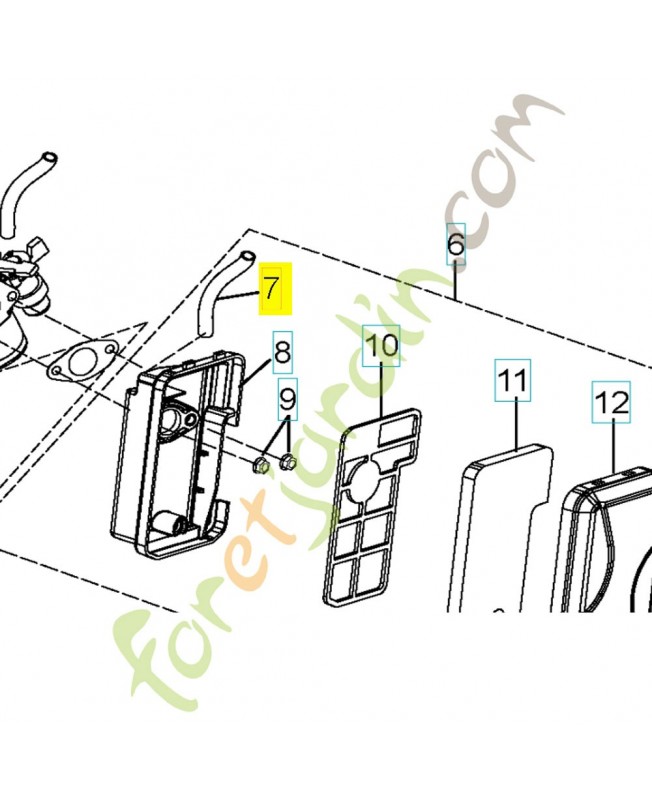 tube 590178201- Pièce détachée Husqvarna