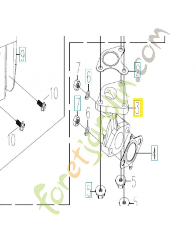 bride 590417701- Pièce détachée Husqvarna
