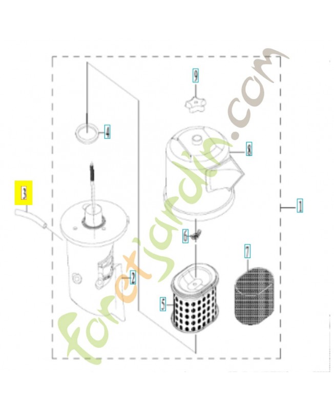 Tuyau 590413601. Pièce détachée Husqvarna