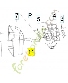 tuyau 590843501- Pièce détachée Husqvarnatuyau-